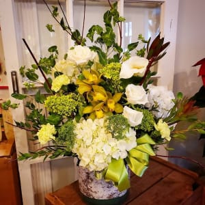 Green Birch Flower Bouquet