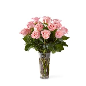 Pink Roses Arranged Flower Bouquet