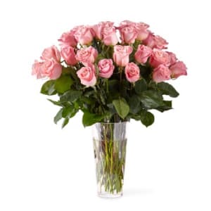 Pink Roses Arranged Flower Bouquet