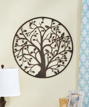 Wall Tree in Circle Flower Bouquet