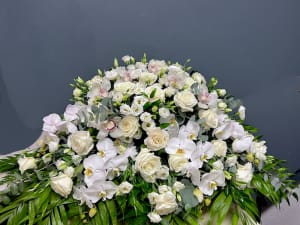 Deepest Sympathies Casket Spray Flower Bouquet