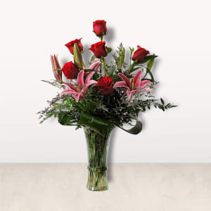 ROSES & LILIES Flower Bouquet