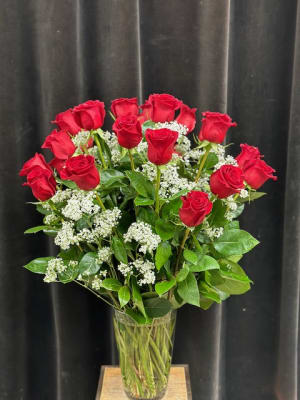 2 Dozen Roses Flower Bouquet