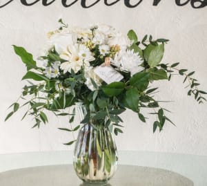 Green And White Palette Bouquet Flower Bouquet