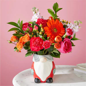 Fiesta Bouquet with Gnome by FTD Flower Bouquet