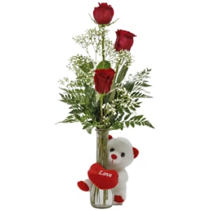 Teddy Buddy Flower Bouquet