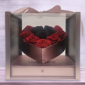 FOREVER BLACK & RED ROSES Flower Bouquet