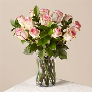 Pink Champagne Rose Bouquet Flower Bouquet