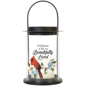 Celebrate a Life Cylinder Lantern Flower Bouquet