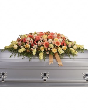 Warmest Remembrance Casket Spray Flower Bouquet