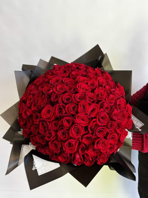 Wrapped Roses By Dozen Flower Bouquet