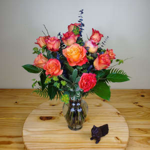 Orange Dozen Flower Bouquet