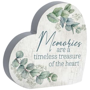 Memories Treasure Heart Sitter Flower Bouquet