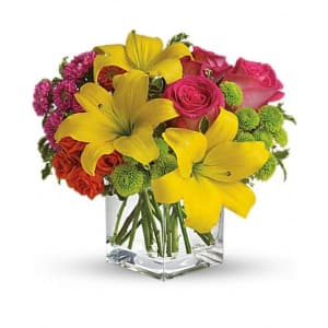 Colorful cube EB-108 Flower Bouquet