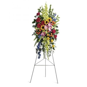 Life Tribute STANDING EASEL SPRAY  EBF-246 Flower Bouquet