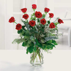 Dozen premium long stem red roses EBF-71 Flower Bouquet