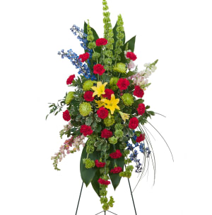 Treasured Celebration Standing Spray Flower Bouquet