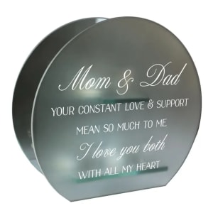 Mom and Dad Tea Light Flower Bouquet