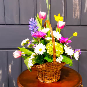 Spring Fragrance Basket Flower Bouquet