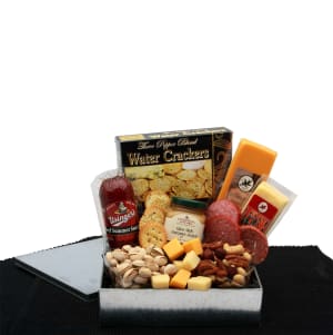 Gourmet Sausage & Cheese Snack Sampler Flower Bouquet