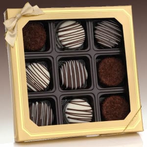 Classic Chocolate Dipped OreoÂ½ Cookies  Gift Box Flower Bouquet