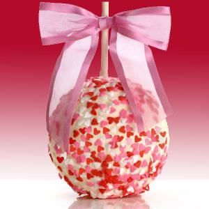 Sweethearts Caramel Chocolate Dipped Apple Flower Bouquet