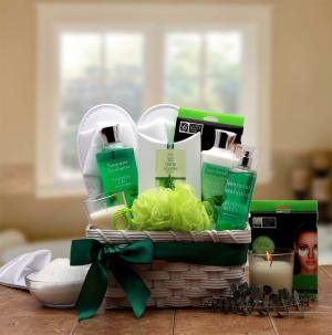 Eucalyptus  Spa Gift Basket Flower Bouquet