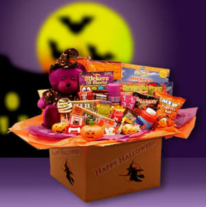 Happy Halloween Activities Deluxe Care package Flower Bouquet