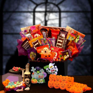 Spooktacular Sweets Halloween  Gift Box Flower Bouquet