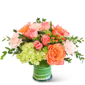 Coral Calma Flower Bouquet