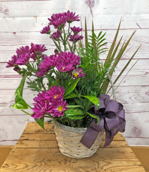 Soothing Meadow Basket Flower Bouquet