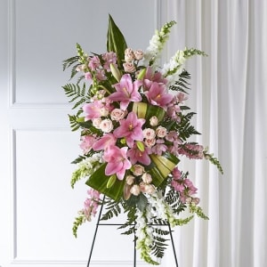 Elegant Embrace Standing Spray Flower Bouquet