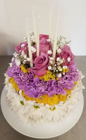 Birthday Cake Flower Bouquet