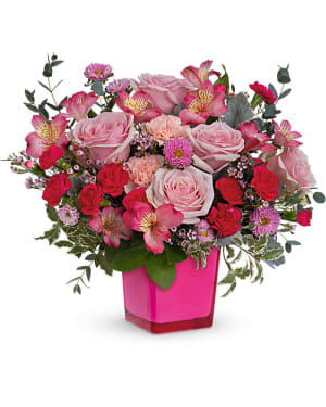 Teleflora's Rosy Moment Bouquet Flower Bouquet