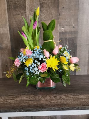 A Bunny Treat Flower Bouquet