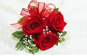 Red Rose Corsage  Flower Bouquet