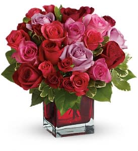 Madly in Love Bouquet with Red Roses by Teleflora Flower Bouquet