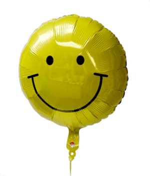 Smiley Face Mylar Balloon Flower Bouquet