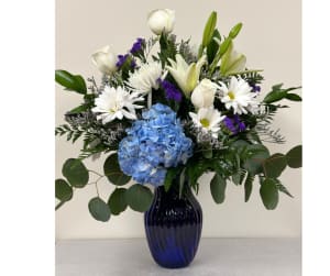 Beautifully Blue Flower Bouquet