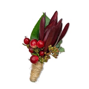 Organic Boutonniere Flower Bouquet