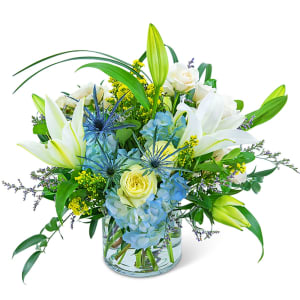 Luna Blue Flower Bouquet