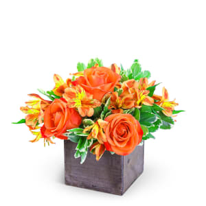 Rosy Tangerine Flower Bouquet