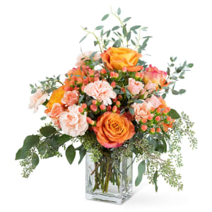 Coral Symphony Flower Bouquet