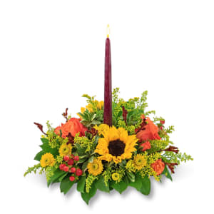 Autumnal Equinox Centerpiece Flower Bouquet