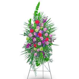 Always Remembered Standing Spray Flower Bouquet