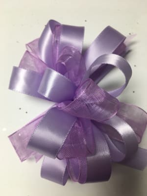 Lavender w/ Sheer & Satin Ribbon Wrist Corsage *** Pick up at Store Only*** Flower Bouquet