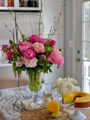 Peony Charm Flower Bouquet