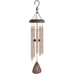Heavenly Bell Rose Gold Chime with Stand Flower Bouquet