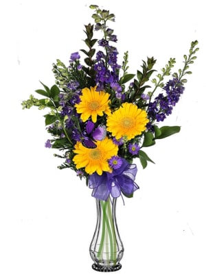 Sunny Violet (Colors May Vary) Flower Bouquet