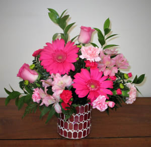 Pink Mosaic Flower Bouquet